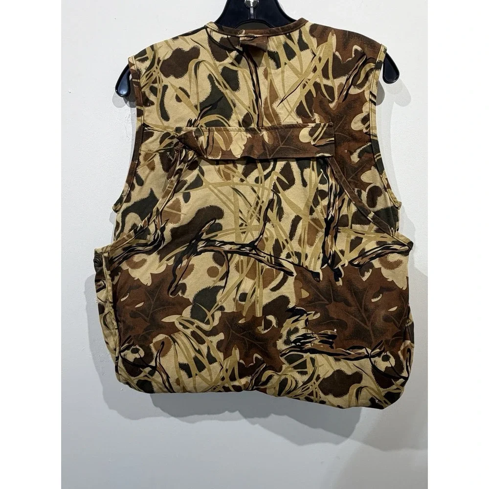 Vintage Gamehide Hunting Vest Men's Size L Duck Hunter Camouflage Upland Bird